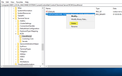 Windows Server: Reset RDS Grace Period
